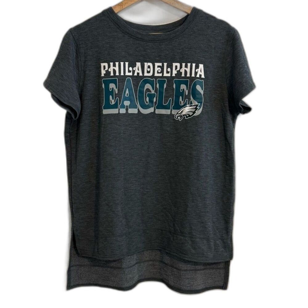 NFL Philadelphia Eagle Charcoal Fleece Tee M